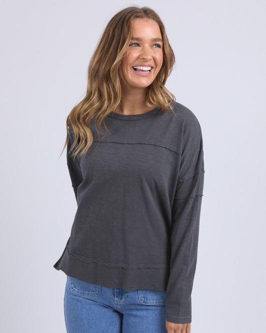 Jayne Throw On Top | Charcoal