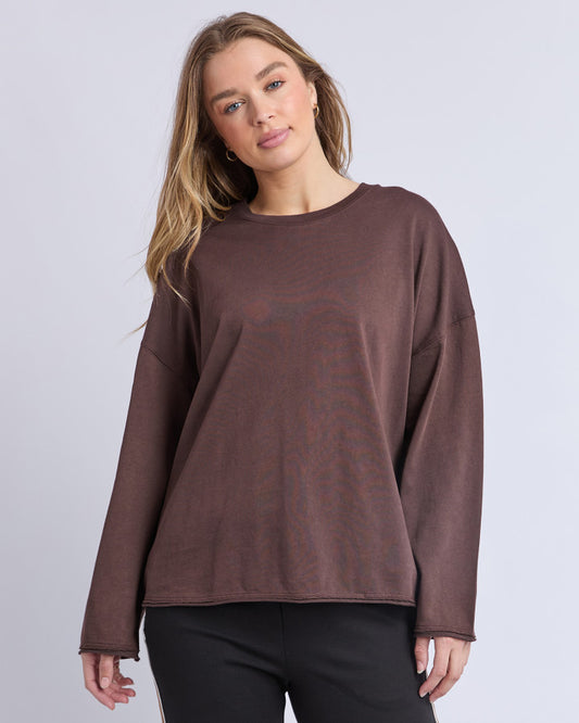 Knock Off LS Tee | Coffee