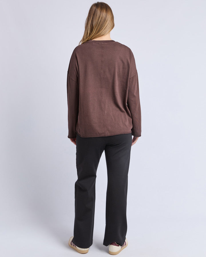 Knock Off LS Tee | Coffee