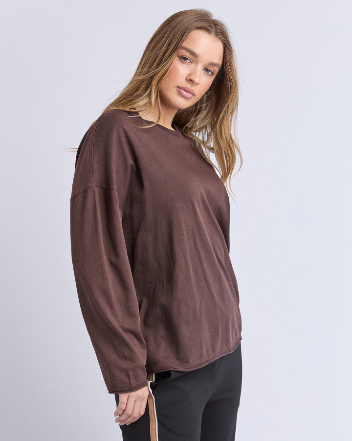 Knock Off LS Tee | Coffee