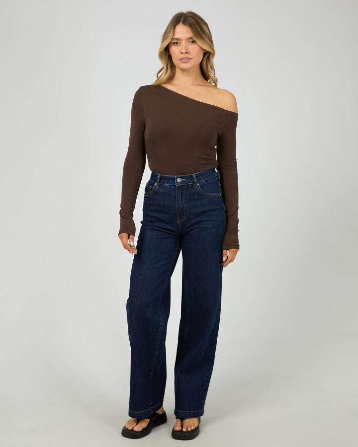 Kylie Off Shoulder LS Top