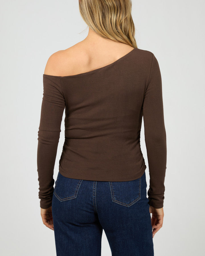 Kylie Off Shoulder LS Top