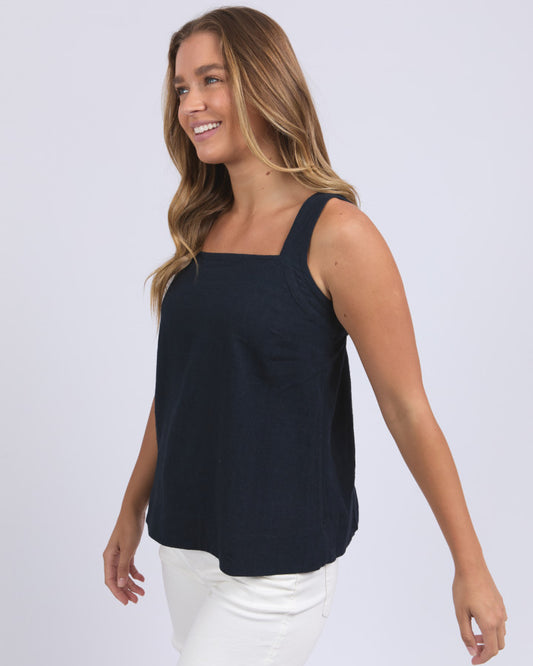 Lourdes Top | Navy