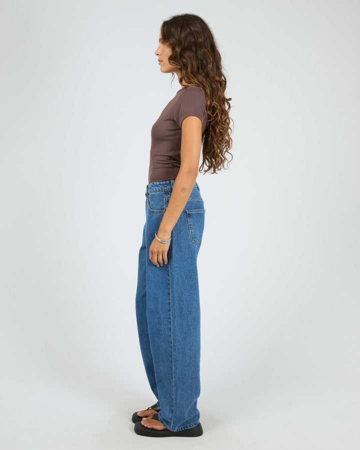 Luxe Rib Baby Tee | Choc