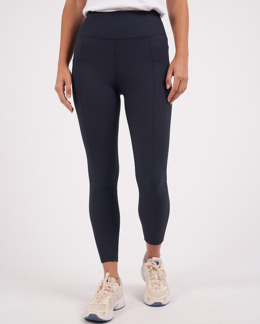 Luxe Rib Legging | Navy