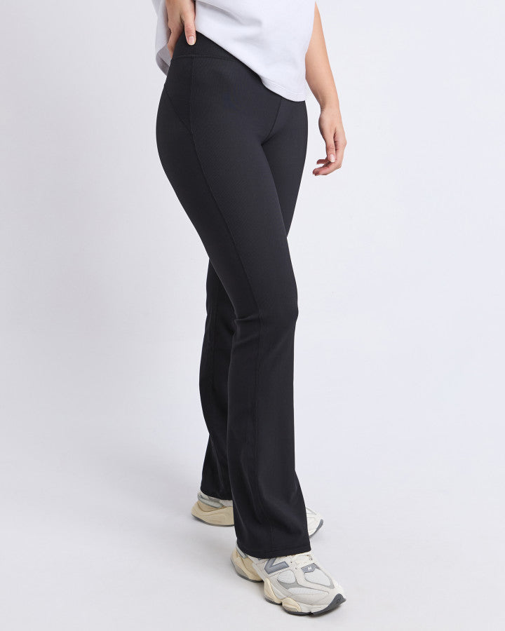 Luxe Rib Pant | Black