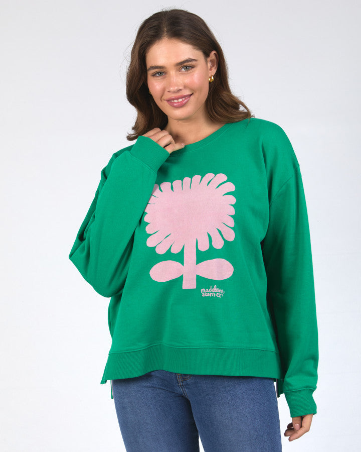 Madeleine Stamer Crew | Pine Green