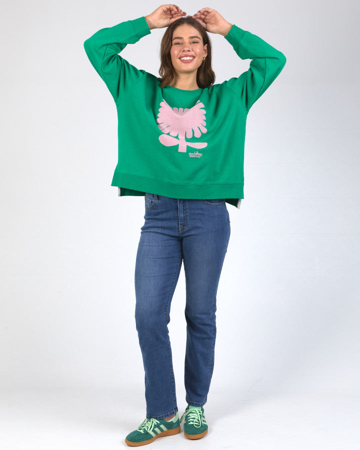 Madeleine Stamer Crew | Pine Green