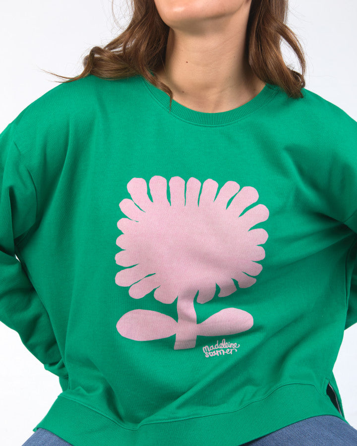 Madeleine Stamer Crew | Pine Green