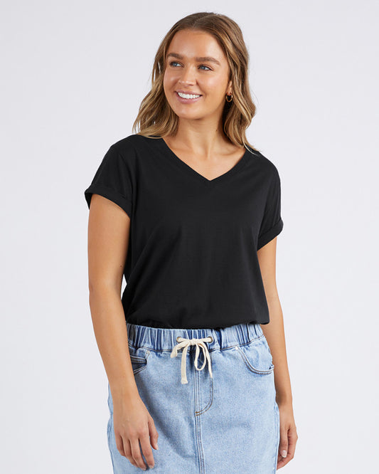 Manly Vee Tee | Black