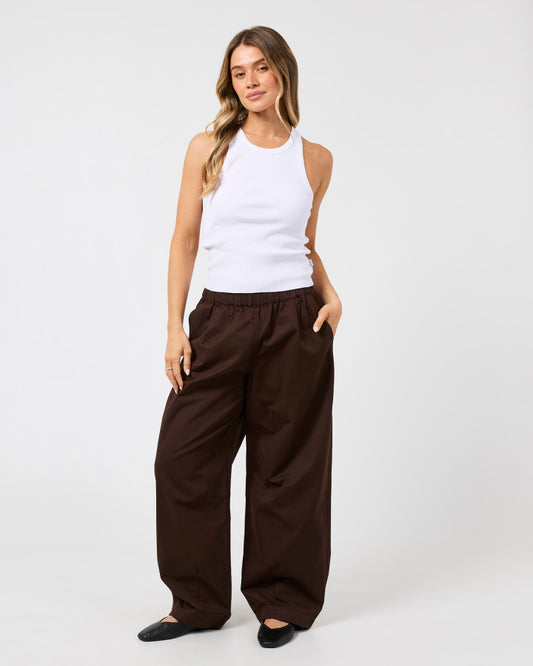 Margo Barrel Pant | Choc
