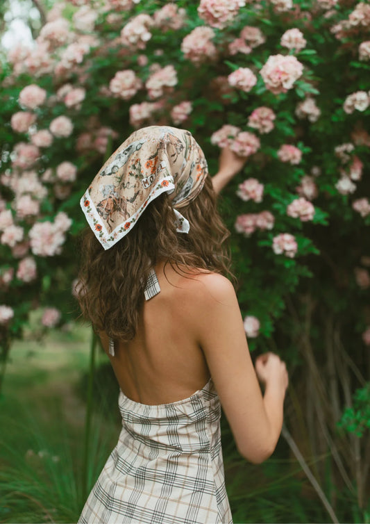 No Mans Land Silk Bandana Scarf