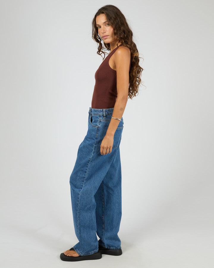 Ollie Scoop Neck Tank | Cherry