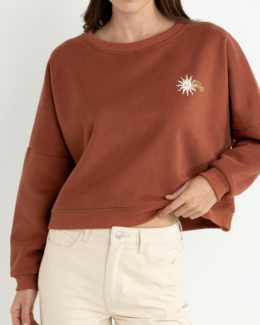 Follow The Sun Slouchy Crew Neck Fleece