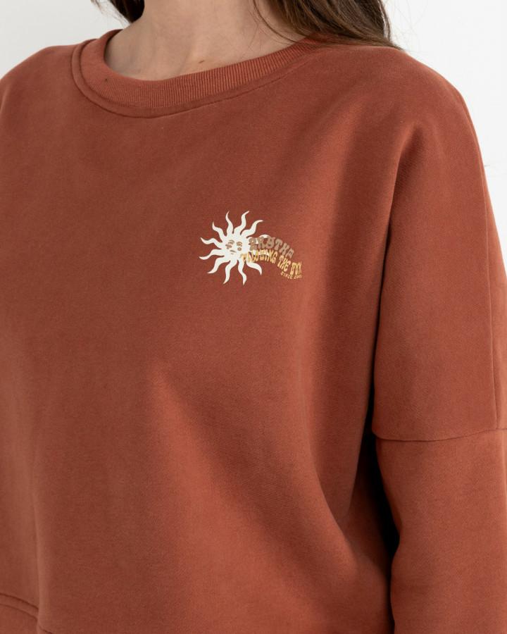 Follow The Sun Slouchy Crew Neck Fleece