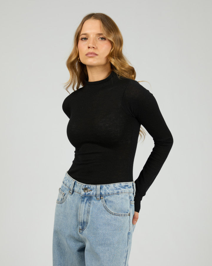 Priya Layering Long Sleeve | Black