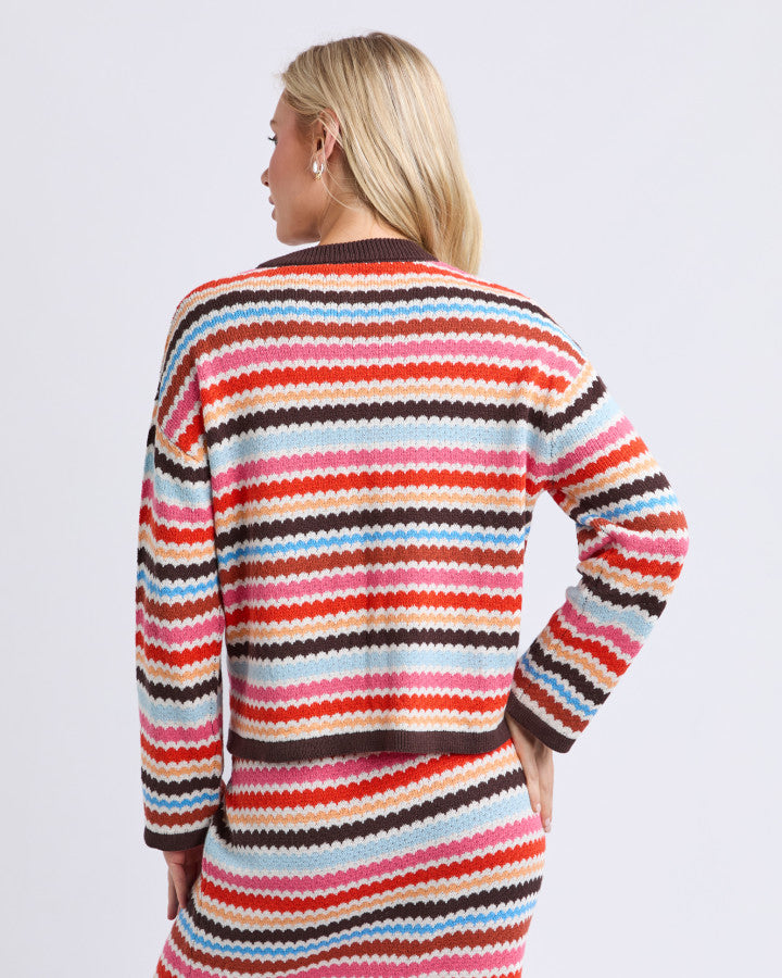 Retro Reef LS Knit
