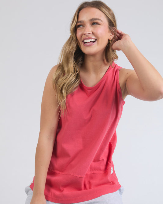 Fundamental Rib Tank | Bittersweet Red