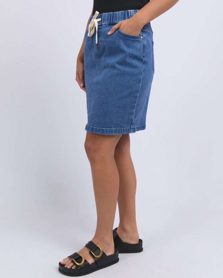 Rio Skirt - Mid Blue