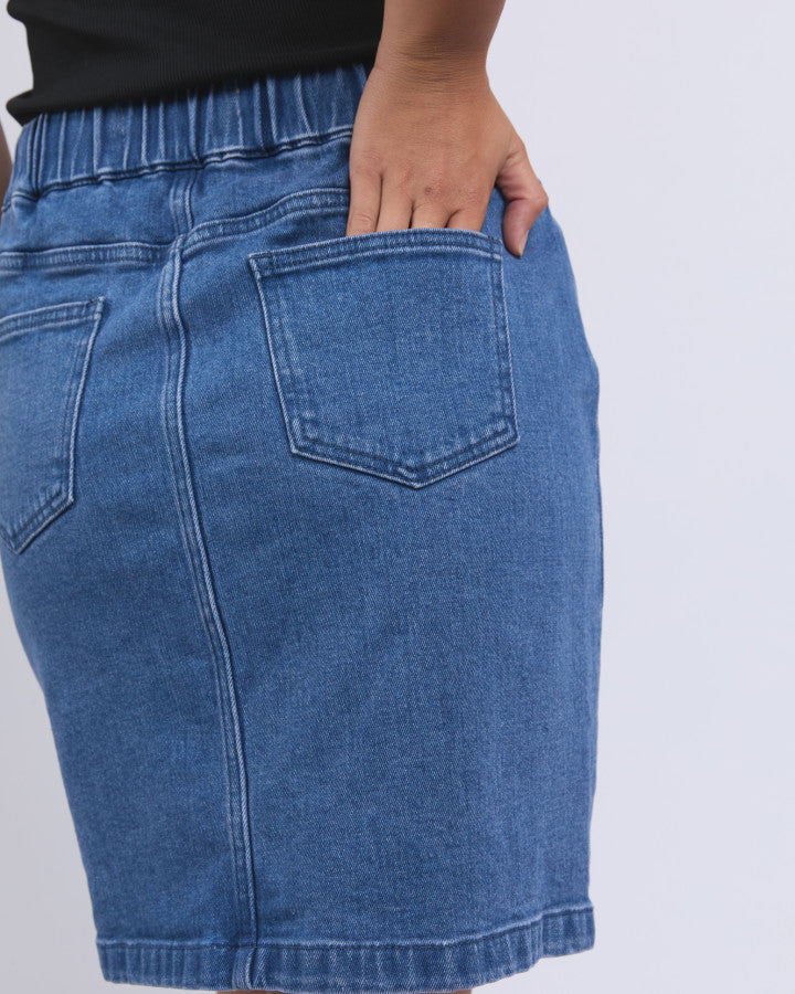 Rio Skirt - Mid Blue