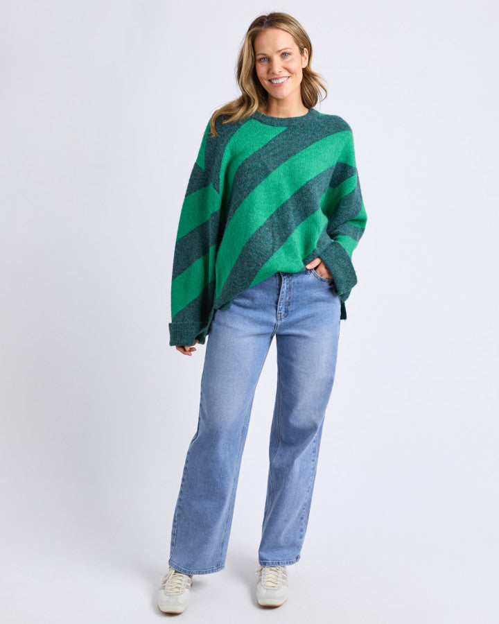Sage Diagonal Knit