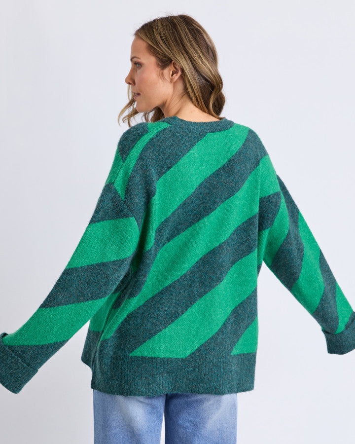 Sage Diagonal Knit