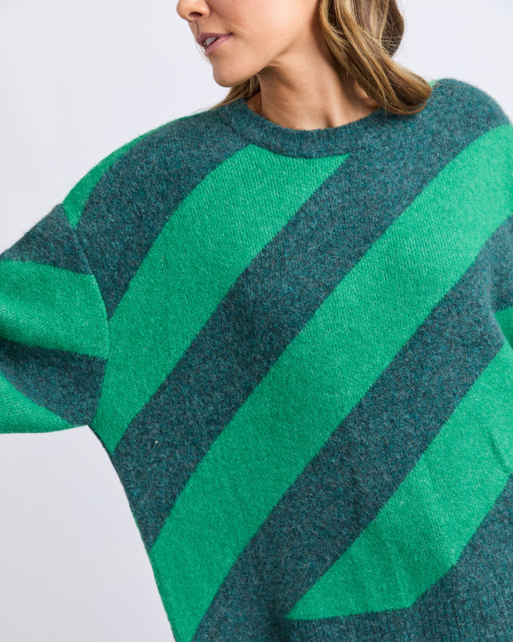 Sage Diagonal Knit