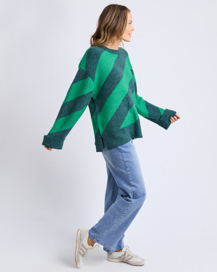 Sage Diagonal Knit