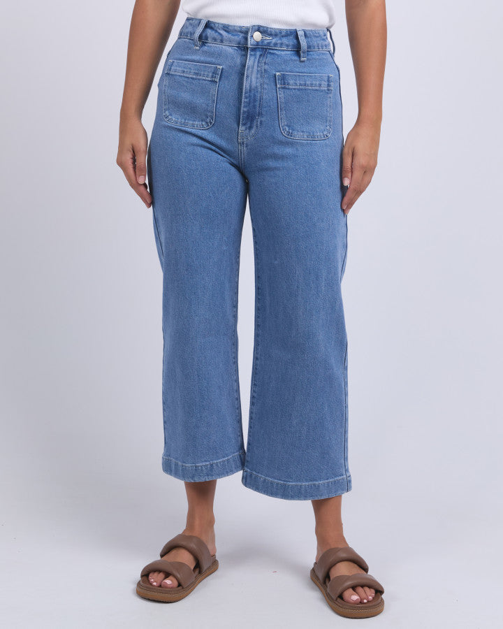 Sarah Crop Jean | Light Blue