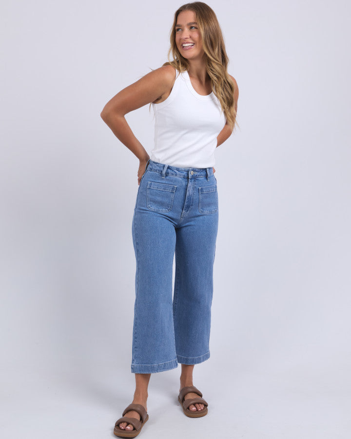 Sarah Crop Jean | Light Blue