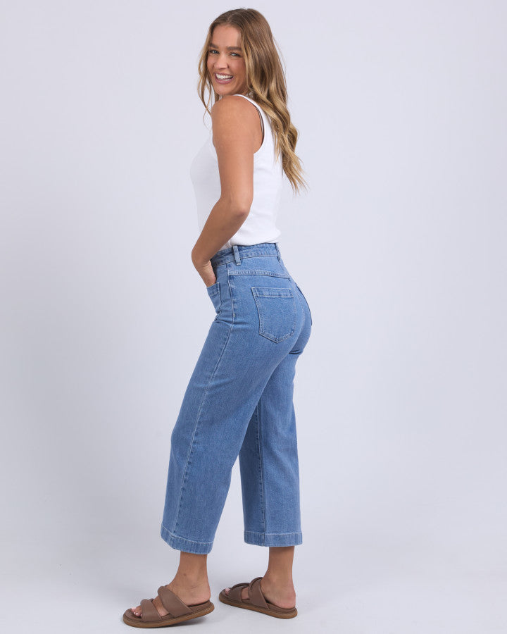 Sarah Crop Jean | Light Blue