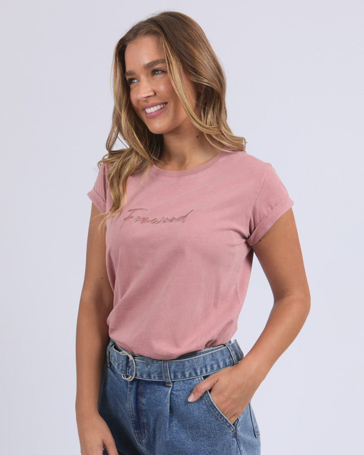 Signature Tee | Dusty Rose