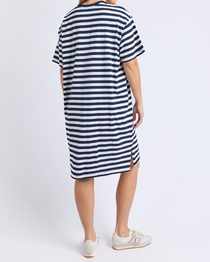 Simplified Stripe Tee Dress