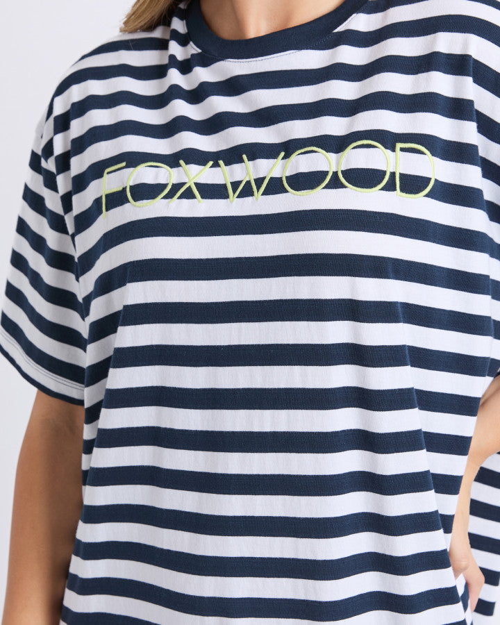 Simplified Stripe Tee Dress