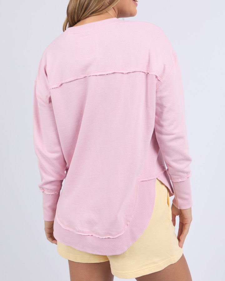 Simplified Tonal Crew | Pink