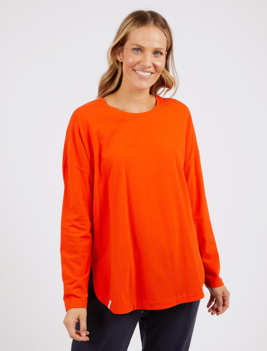 Society LS Tee | Tangerine