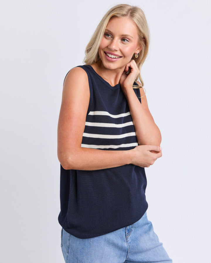 Striped Knit Tank