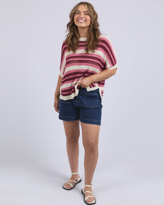 Striped Knit Top