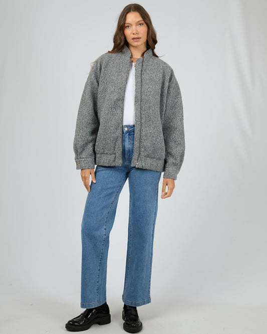 Tahlea Bomber Jacket | Grey Marle