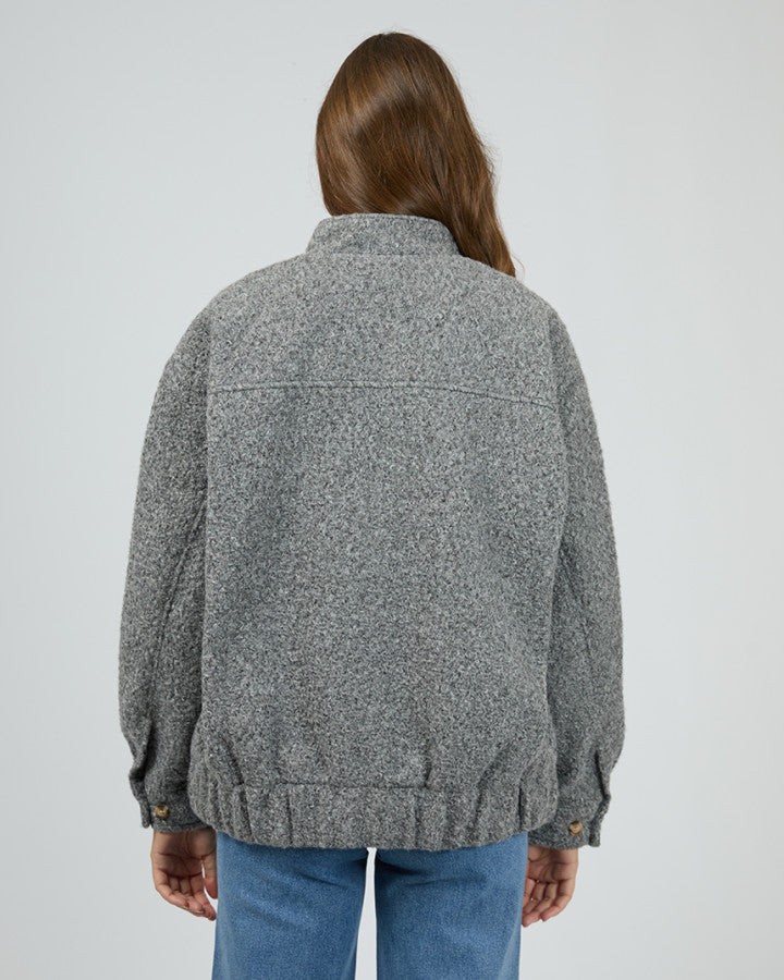 Tahlea Bomber Jacket | Grey Marle