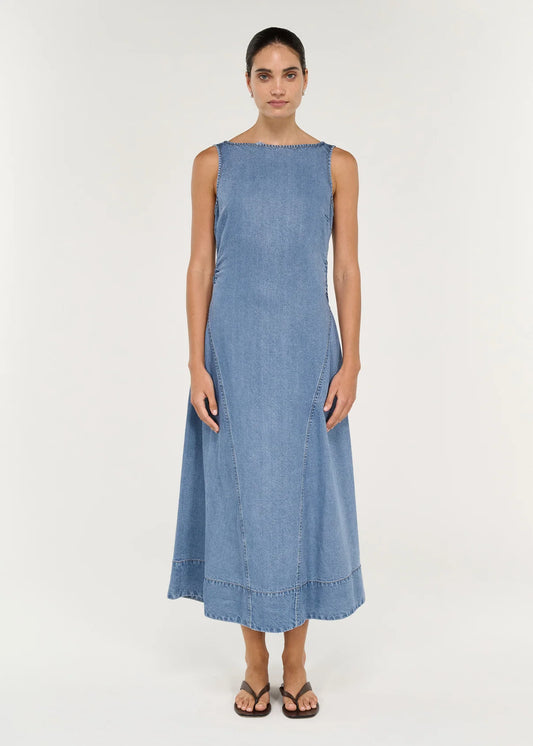 Talia Chambray Midi Dress