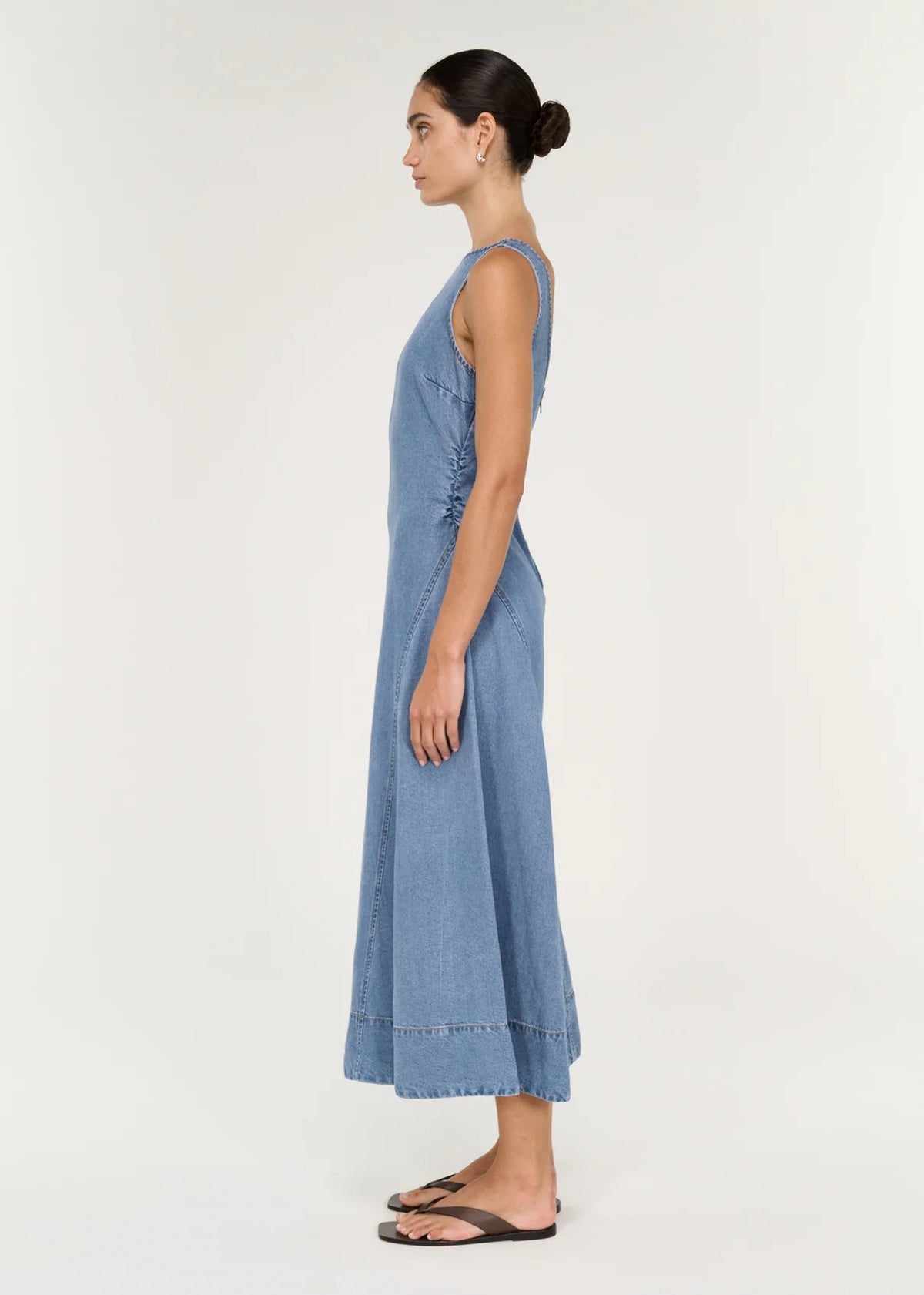 Talia Chambray Midi Dress