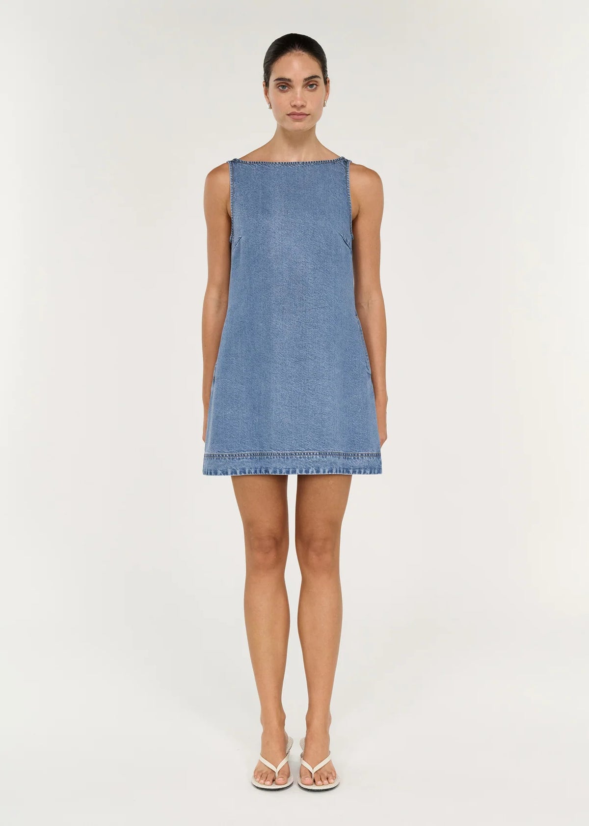 Talia Chambray Mini Dress