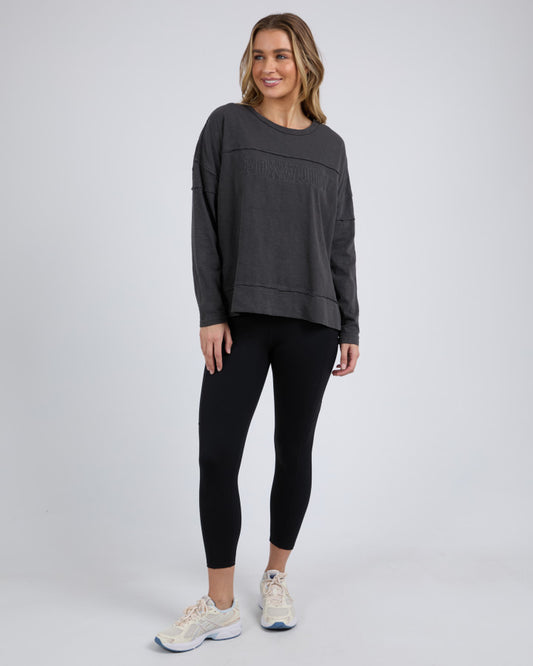 Throw On Tee | Coal