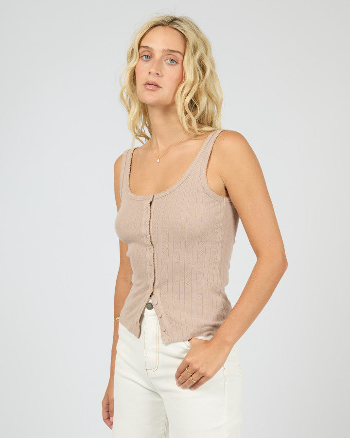 Tia Tank | Taupe