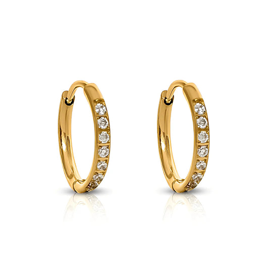 Transition Sleeper Gold Earrings | 8mm