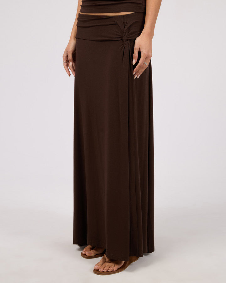 Twist Detail Maxi Skirt
