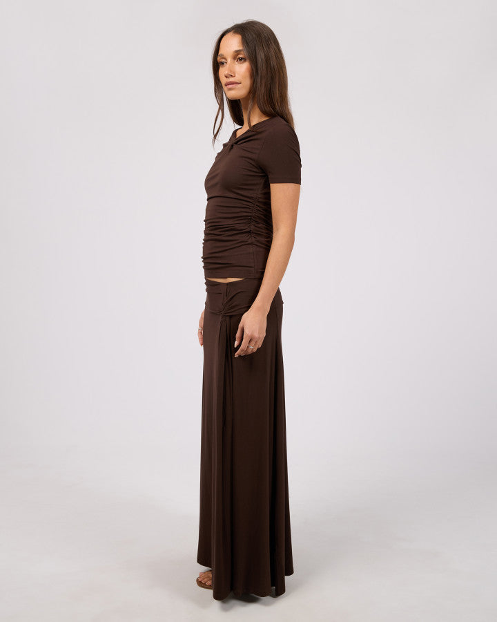 Twist Detail Maxi Skirt
