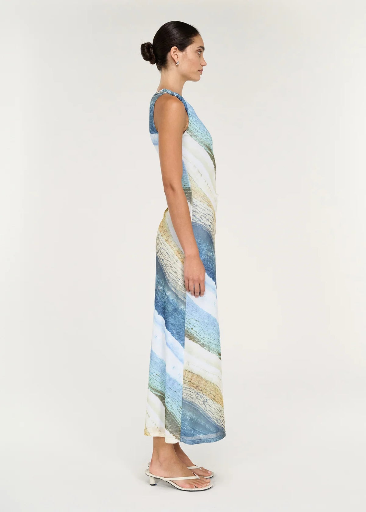 Zelie Mesh Midi Dress