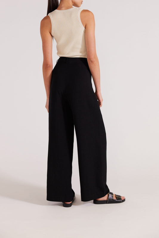 Aster Wide Leg Pant | Black